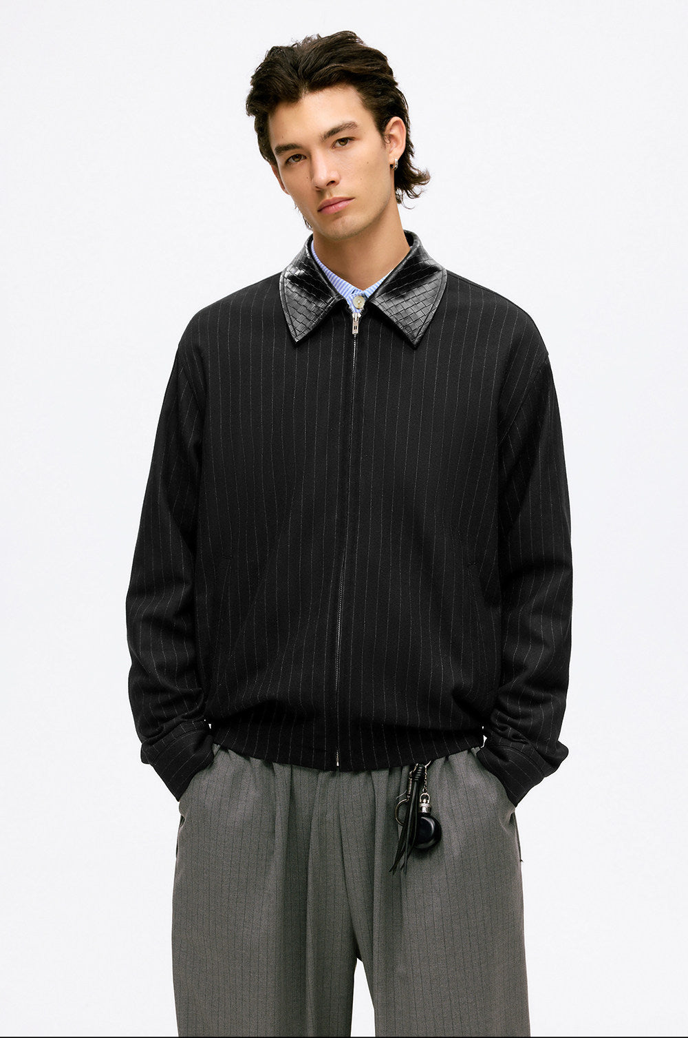 Pinstriped Lounge Jacket