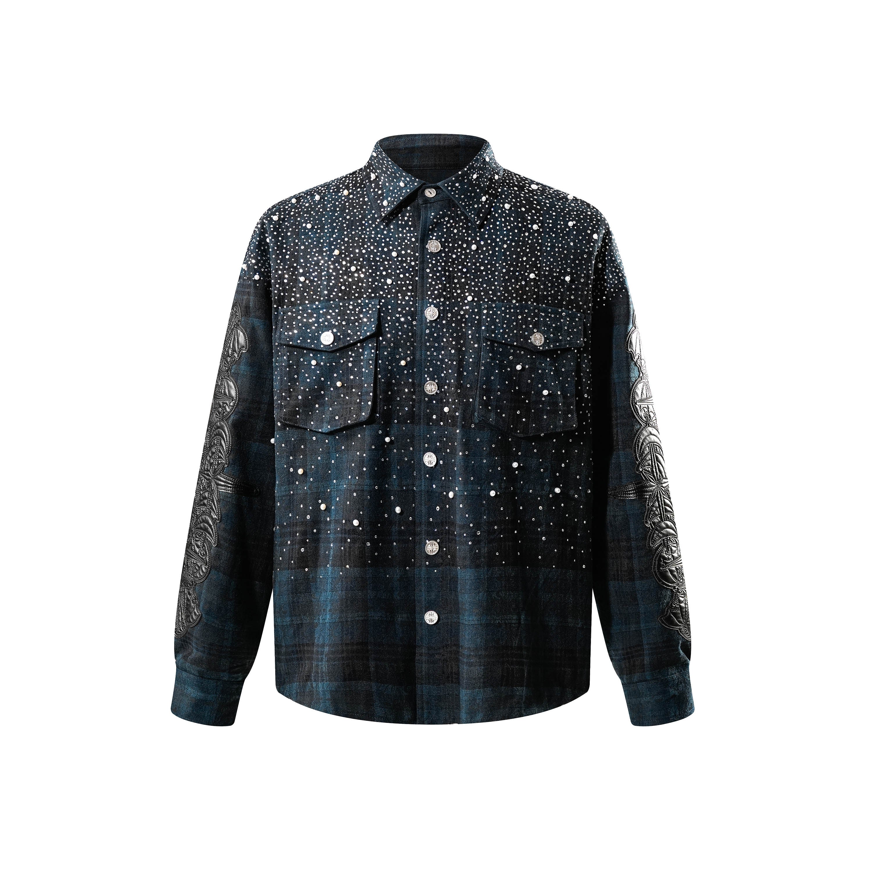 Rhinestone Plaid Shirt