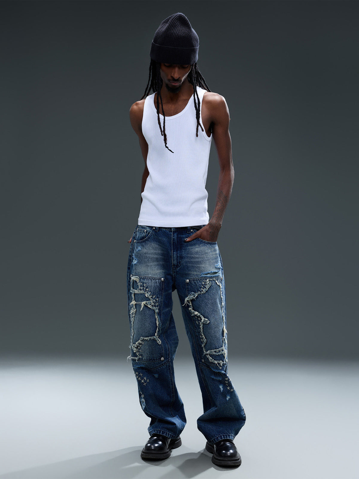 Mended Jeans