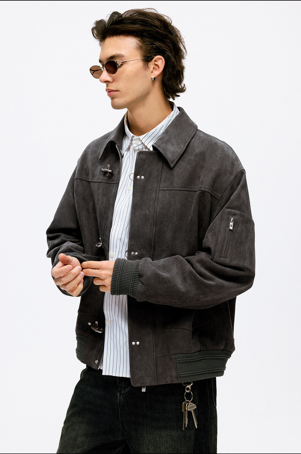 Suede Aviation Jacket
