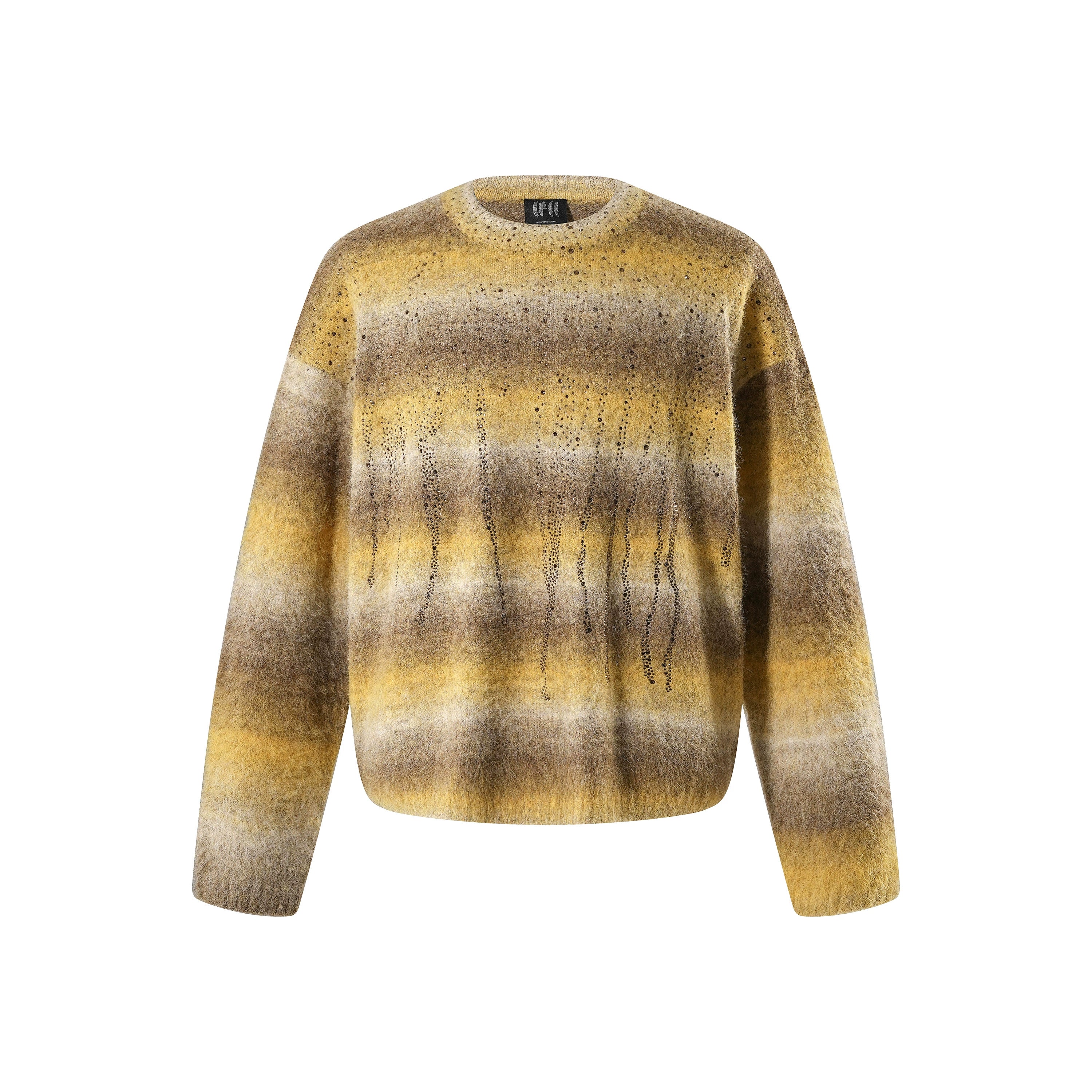 Luminous Rhinestone Mohair Sweater