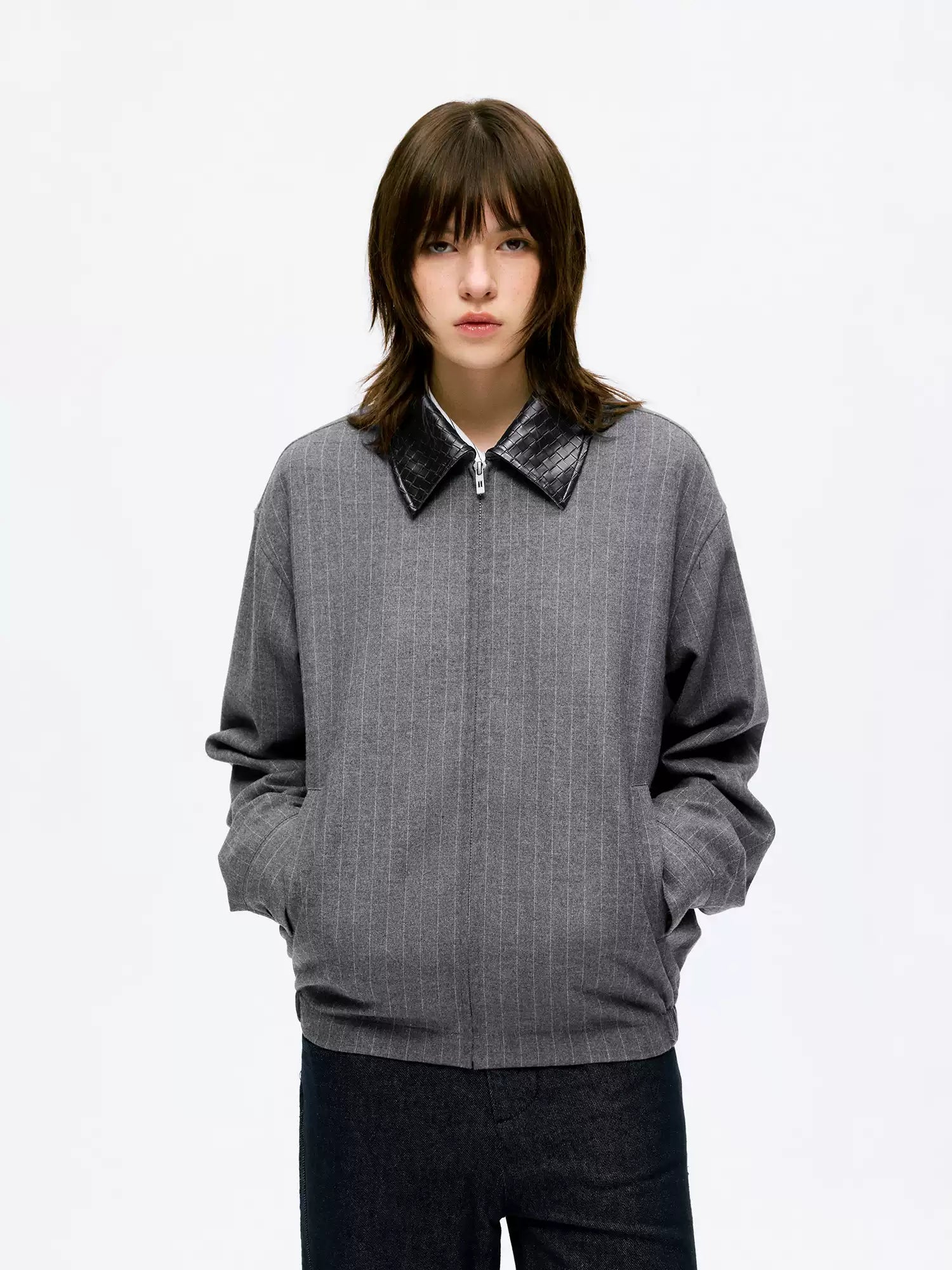 Pinstriped Lounge Jacket