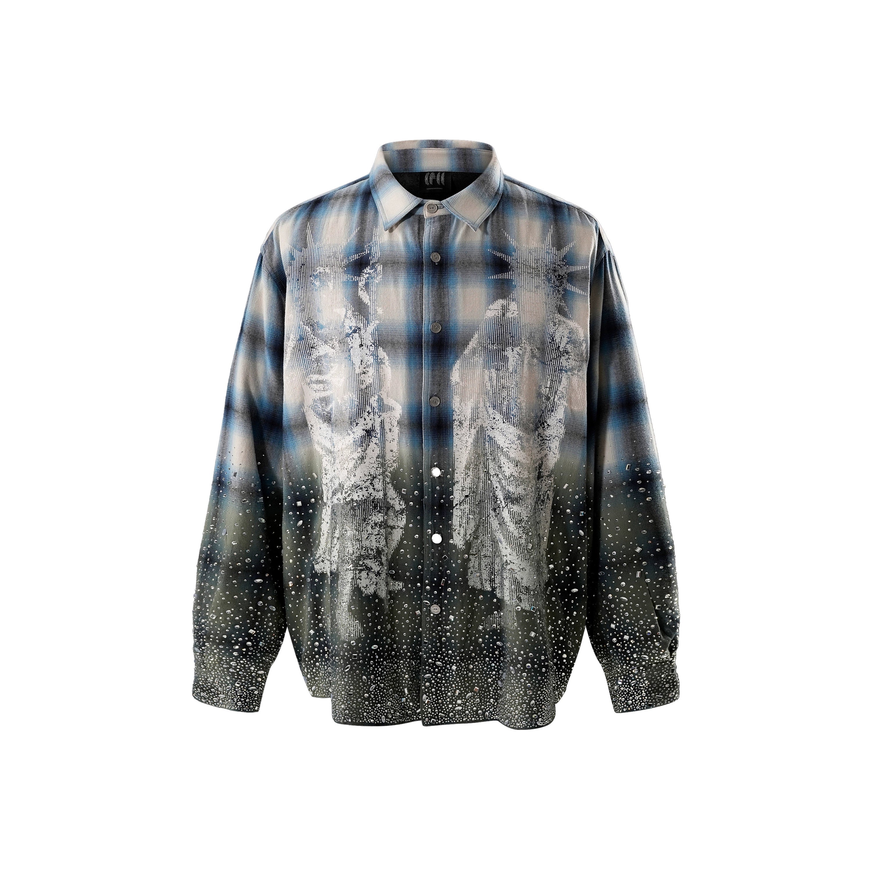 Libertad Rhinestone Button Down