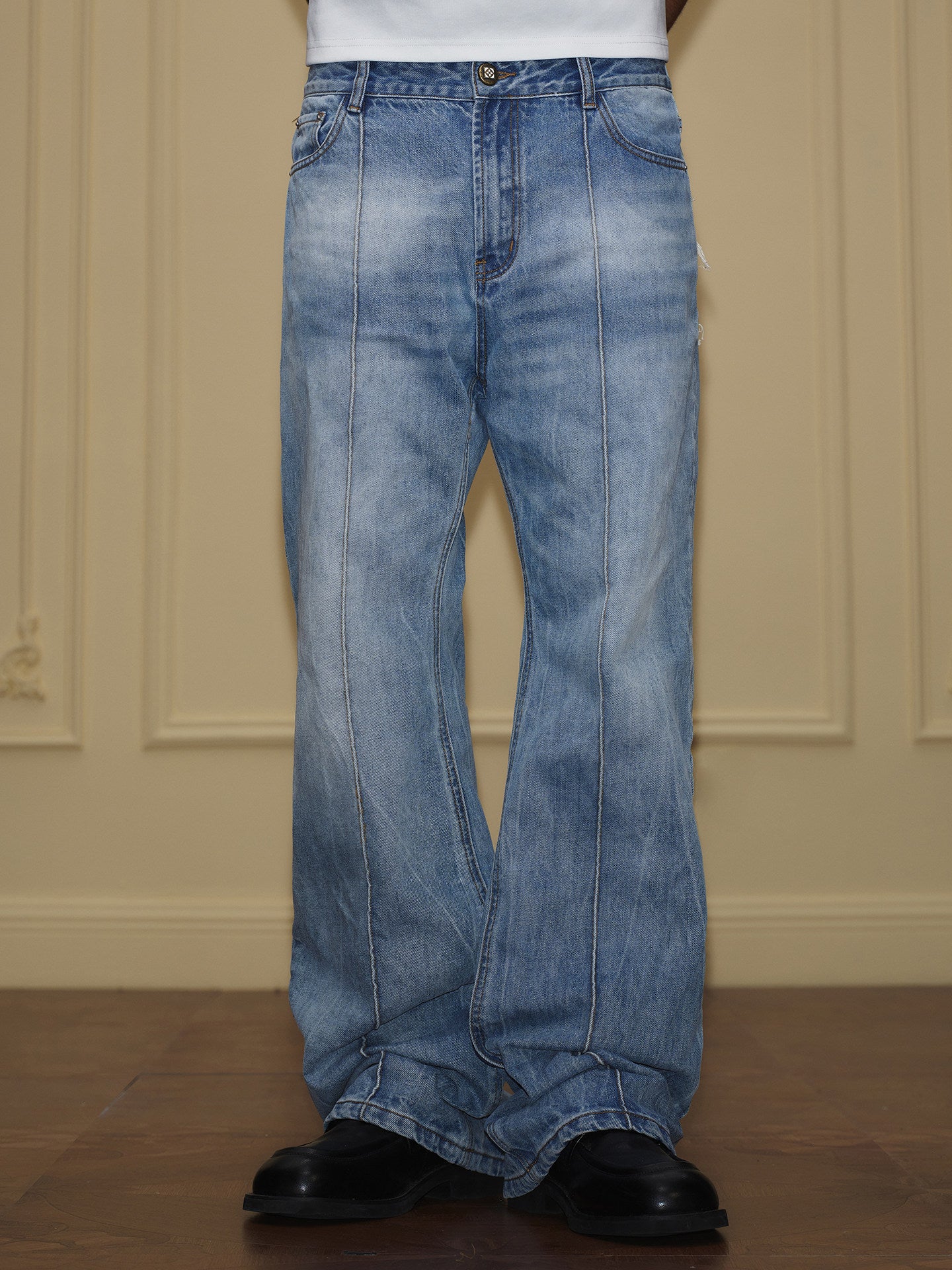 Stallion Pleated Jeans