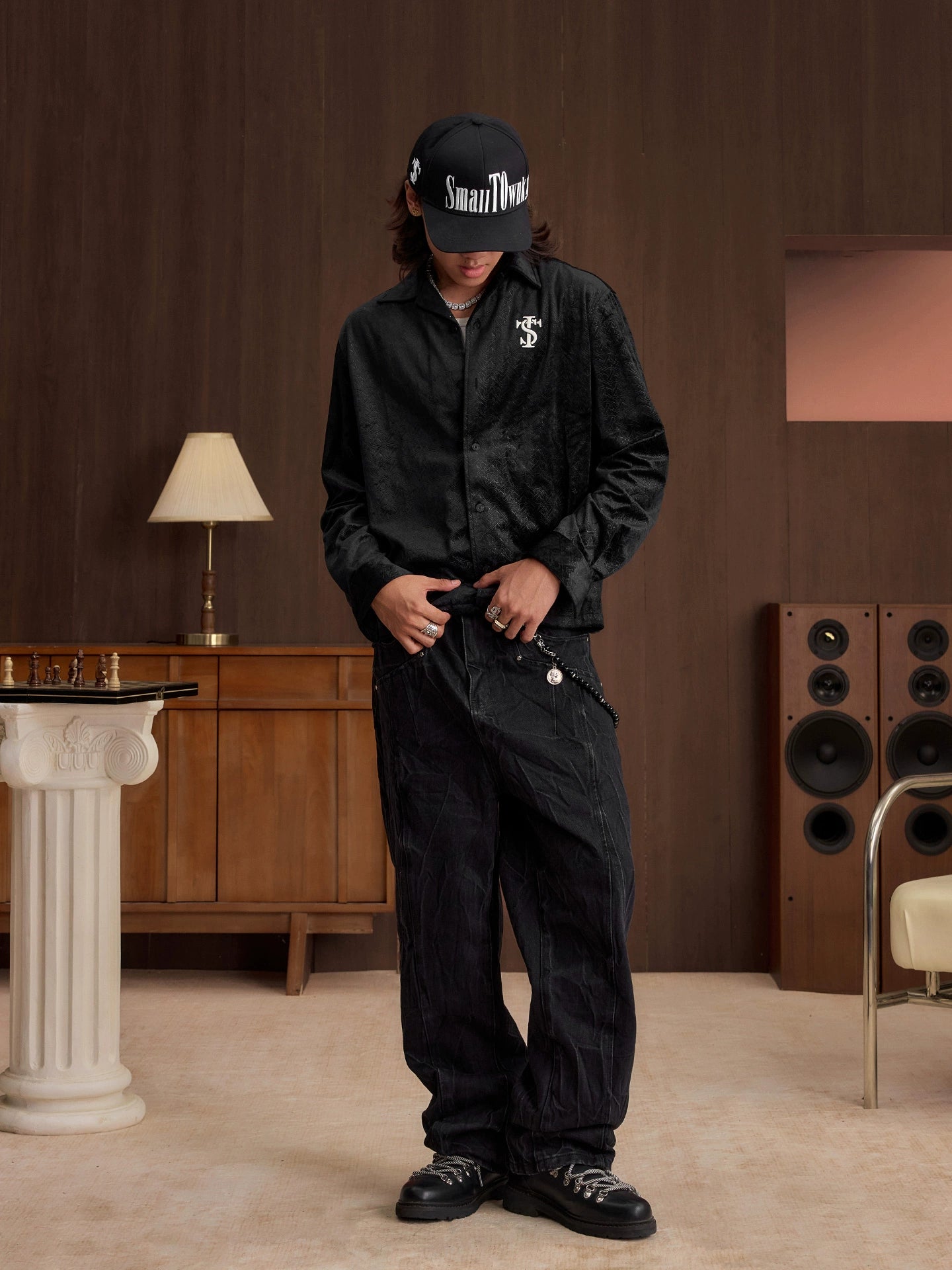 Monogram Velvet Lounge Shirt