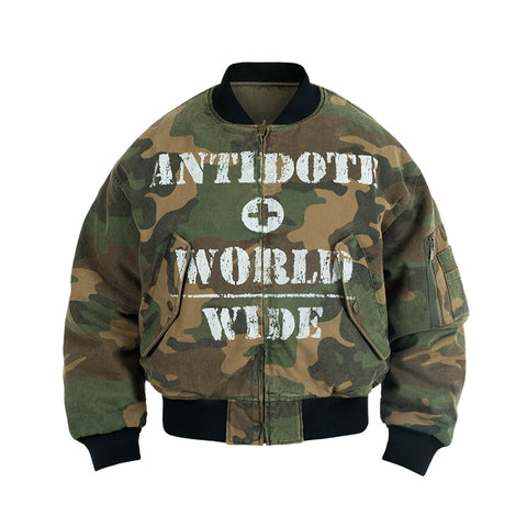 Worldwide Camo Bomber Jacket – INTL Collective