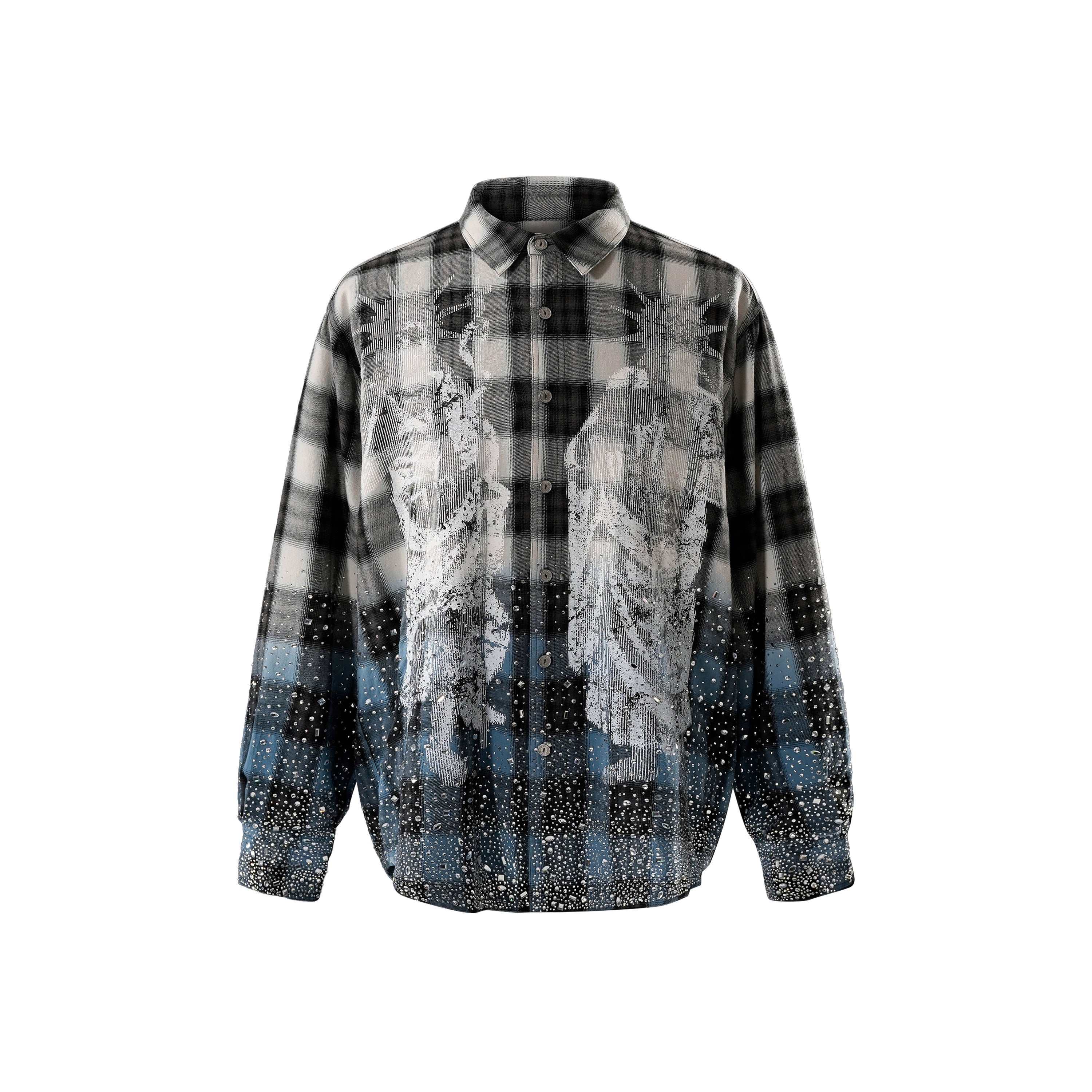 Libertad Rhinestone Button Down