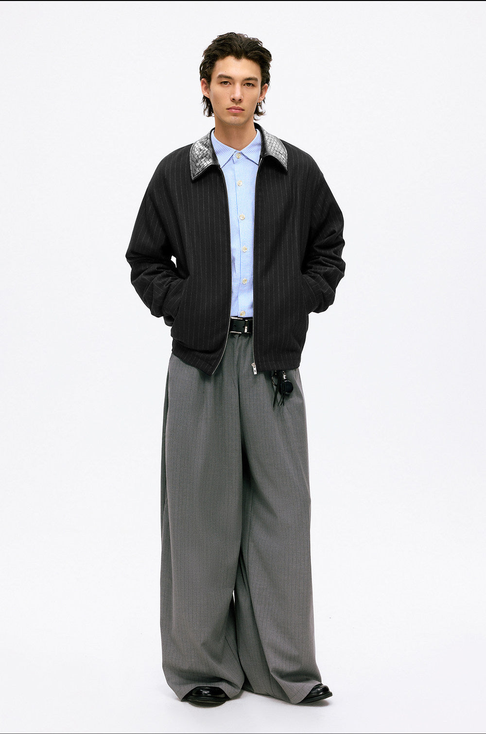 Pinstriped Lounge Jacket