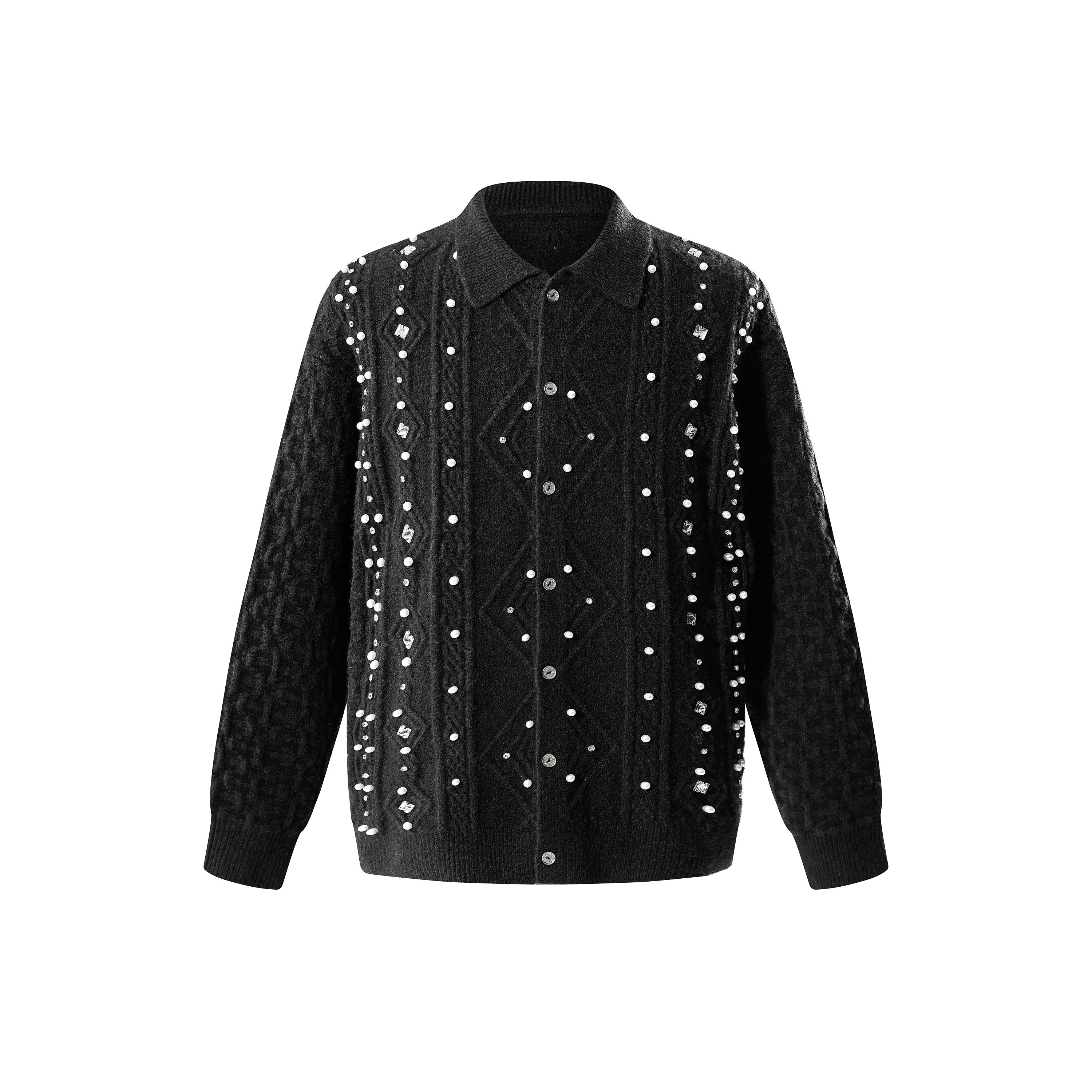 Luminous Rhinestone Cardigan