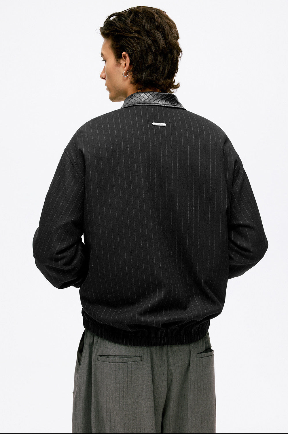Pinstriped Lounge Jacket