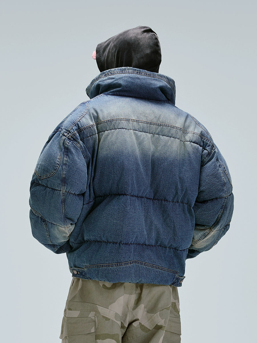 Denim Puffer Jacket