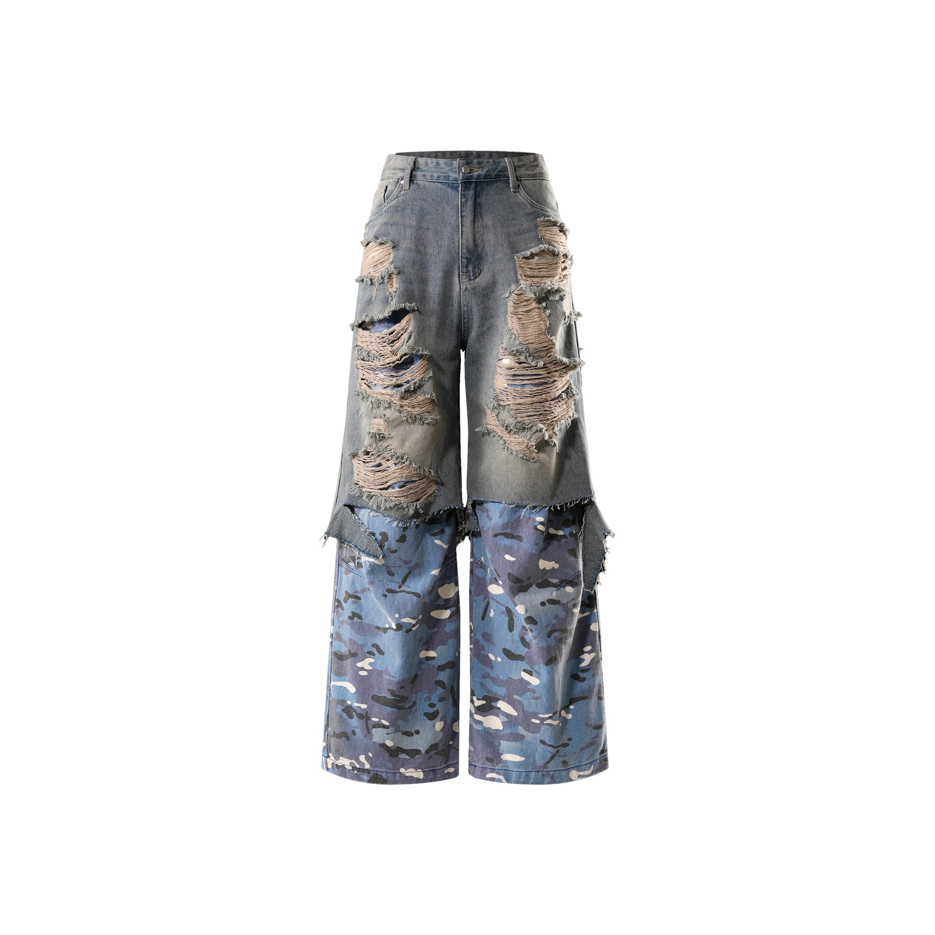 デニム・ジーパン [COLN] ties camouflage destroyed wide denim pants 71JRyNseJLL._UY1000_.jpg