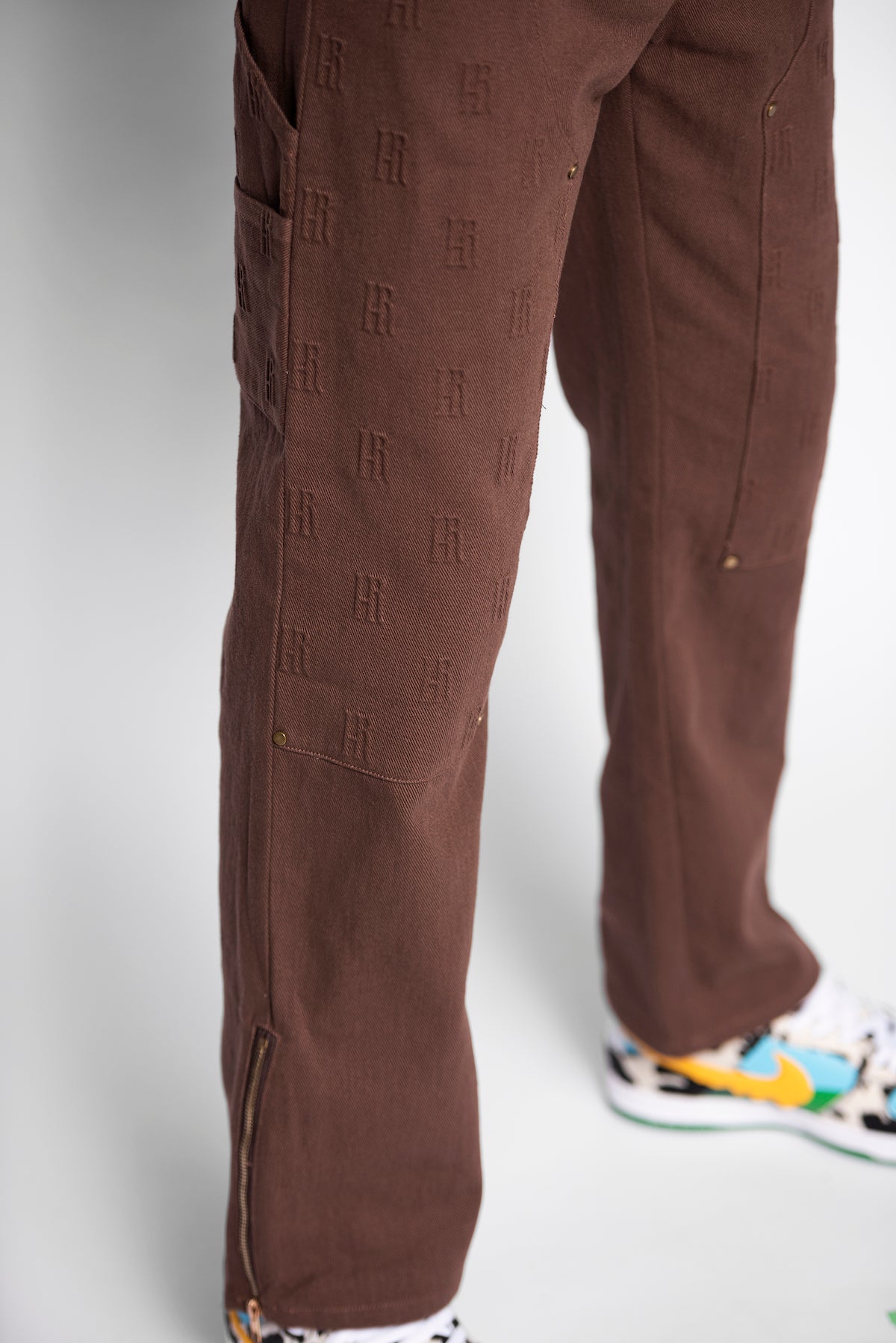 Embossed Carpenter Pants