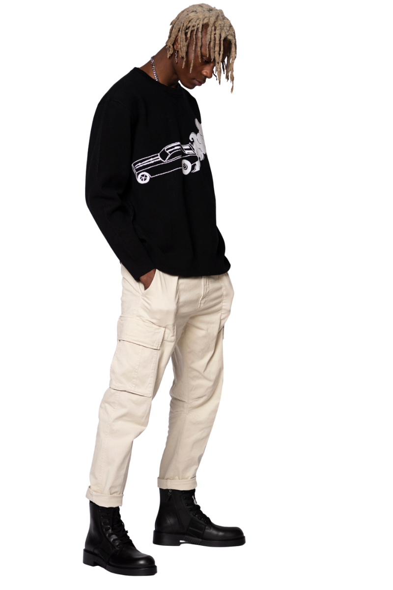Burnout Knit Sweater