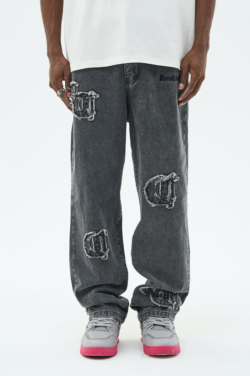 H/C Frayed Jeans