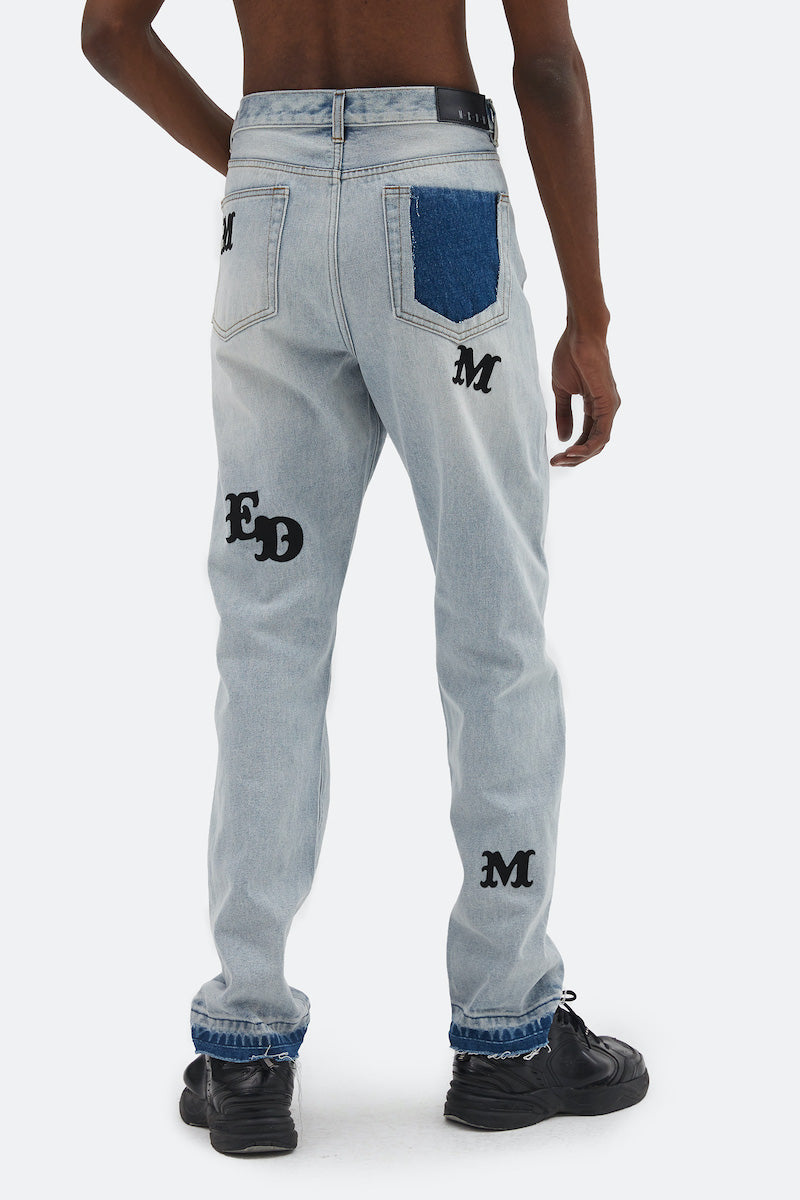 MISBHV Monogram High Waisted Jeans