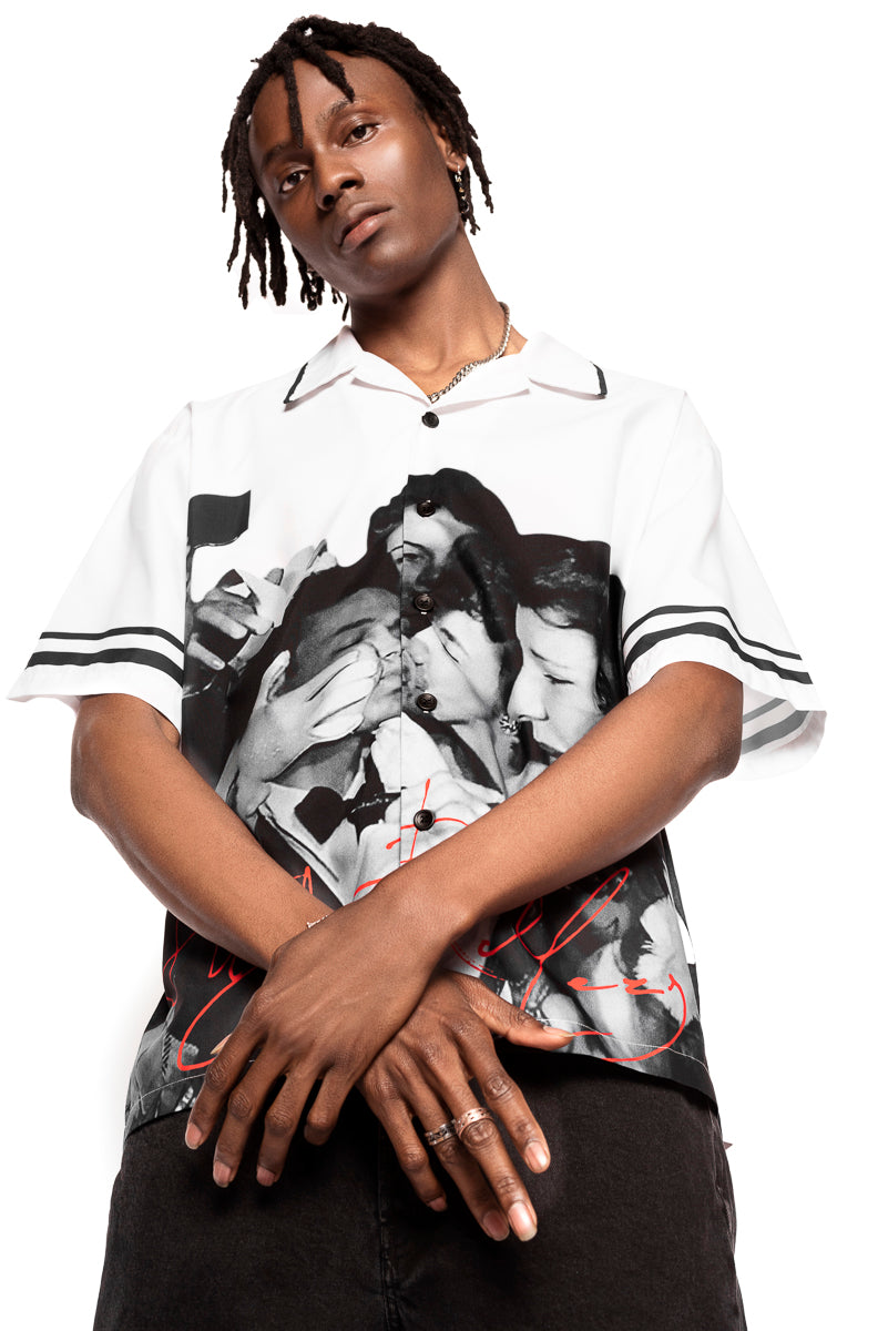 High Rollers - Ladies Man Short Sleeve Button Down  - INTL Collective - High Rollers Clothing