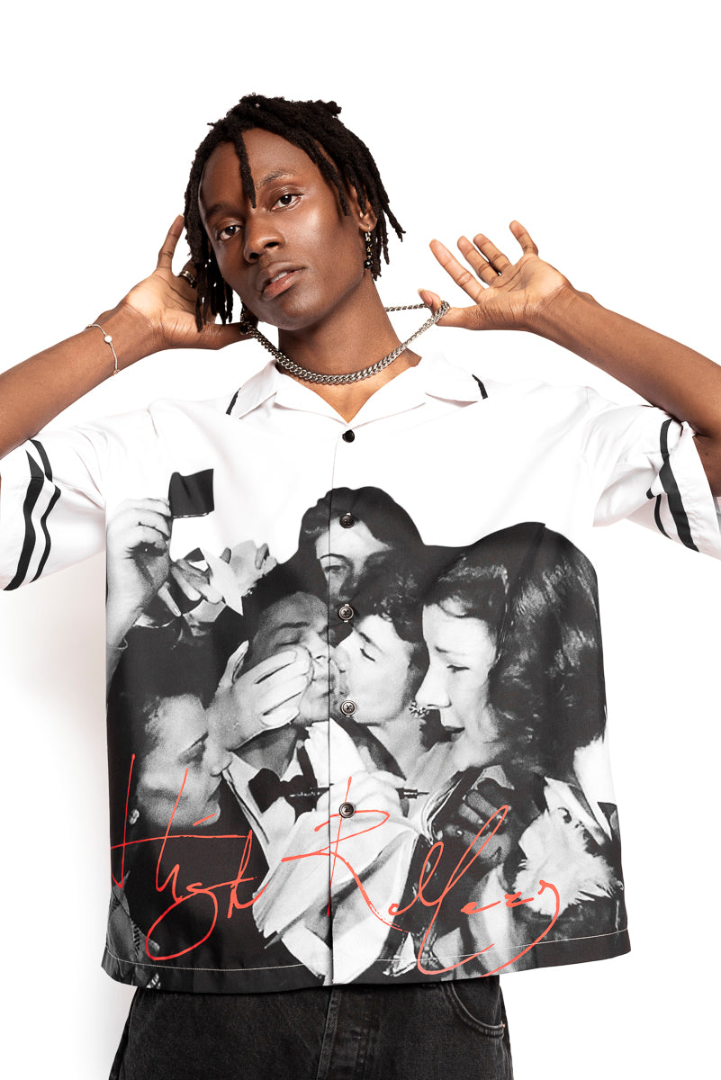 High Rollers - Ladies Man Short Sleeve Button Down  - INTL Collective - High Rollers Clothing