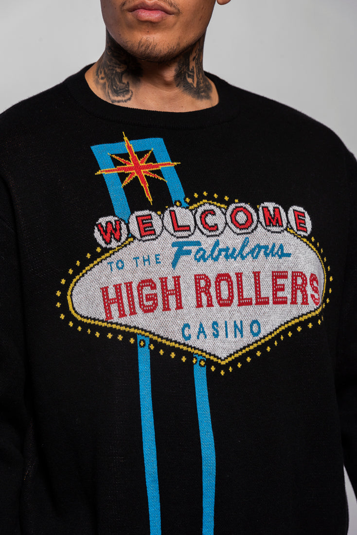 High Rollers Casino Knit Sweater