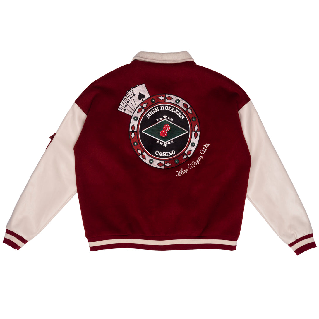 High Rollers - All In Varsity Jacket - INTL Collective - High Rollers Clothing