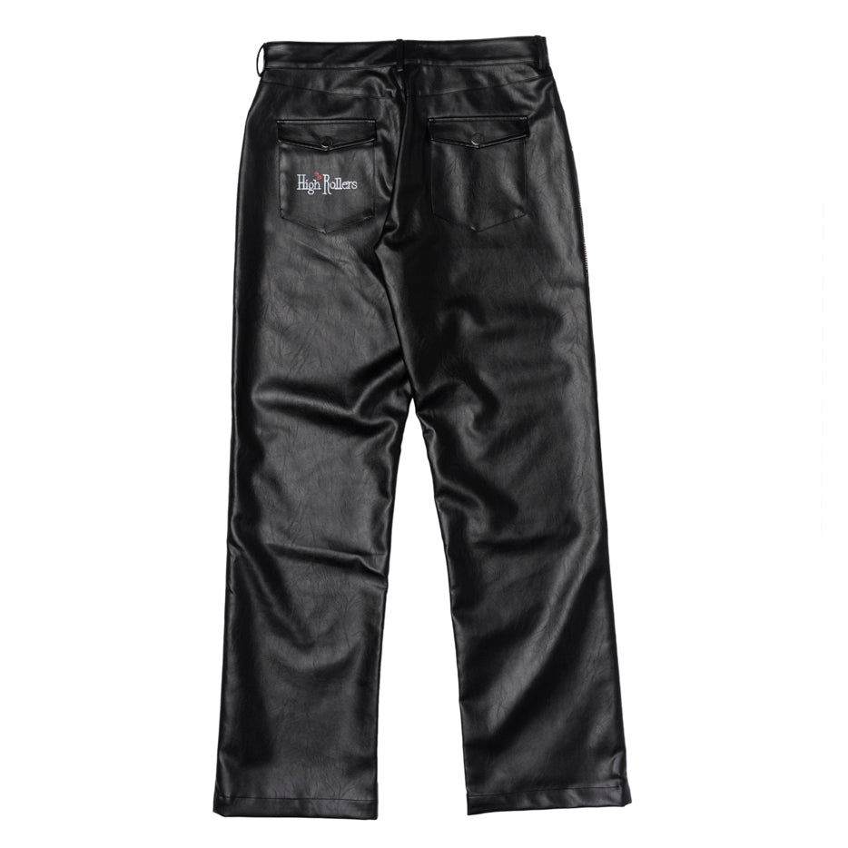 High Rollers - Vegas Lights Leather Pants  - INTL Collective - High Rollers Clothing